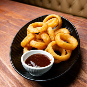 Aros de cebolla beer